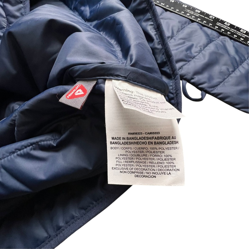 Nike Sportswear Women Navy Blue Synthetic Fill Puffer Liner Jacket XL Longline - Picture 10 of 12